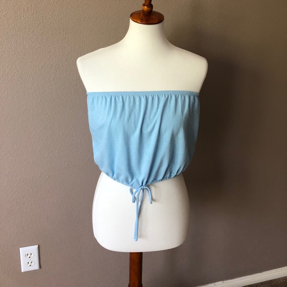 Pacsun Light Blue Crop Top